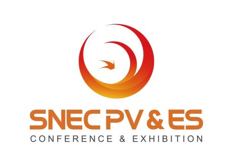 SNEC PV & ES Conference & Exhibition 的徽标，灵感来源于上海电子生产设备展，采用橙色和红色的圆形设计，中间是一只俯冲的小鸟，下面是橙色粗体字的活动名称。. by Standex Detect